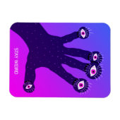 Bleibe komischer, seltsamer, gruseliger Psychedeli Magnet (Horizontal)