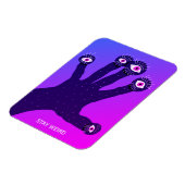 Bleibe komischer, seltsamer, gruseliger Psychedeli Magnet (Linke Seite)