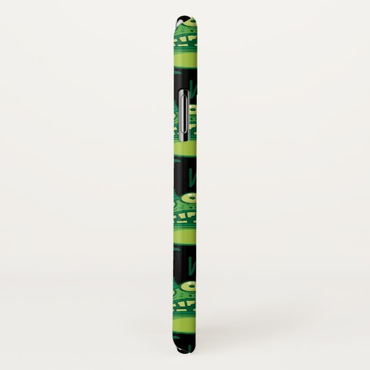 Bleibe komisches Alien Monster Case-Mate iPhone Hülle (Hinten/Rechts)