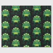 Bleibe komisches Alien Monster Geschenkpapier (Flach)
