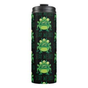 Bleibe komisches Alien Monster Thermosbecher