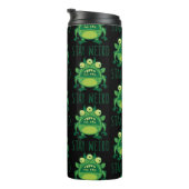 Bleibe komisches Alien Monster Thermosbecher (Nach rechts gedreht)