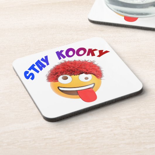 Bleibe Kooky Getränkeuntersetzer (Linke Seite)