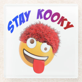 Bleibe Kooky Glasuntersetzer
