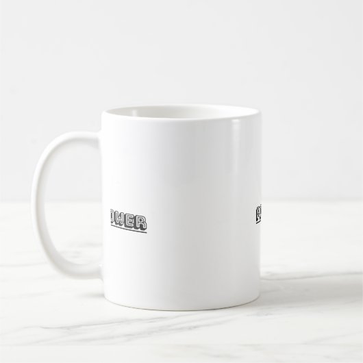 Bleibe kraftvoll kaffeetasse (Links)