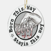 Bleibe Lefty Verlassen Handdekoration Keramik Ornament (Links)