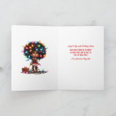 Bleibe Lit | Afrozentrische Weihnachten Karte (Innenseite)