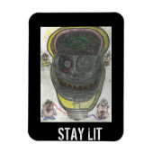 Bleibe Lit Magnet (Vertikal)