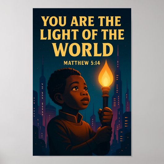Bleibe Lit - Matthew 5:14 Poster (Vorne)