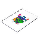 Bleibe Loud Graffiti Neon Artwork Notizblock (Linke Seite)