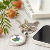 Bleibe Loud Graffiti Neon Artwork Schlüsselanhänger (Seite)