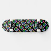 Bleibe Loud Graffiti Neon Artwork Skateboard (Horizontal)