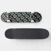 Bleibe Loud Graffiti Neon Artwork Skateboard (Horizontal)