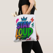 Bleibe Loud Graffiti Neon Artwork Tasche (Von Nahem)