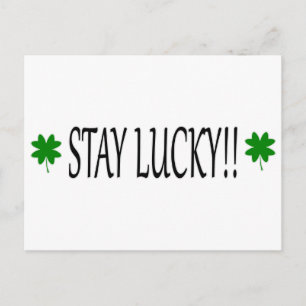BLEIBE LUCKY! POSTKARTE