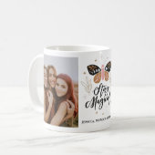 "Bleibe Magical" Butterfly Foto Tasse (Vorderseite Links)