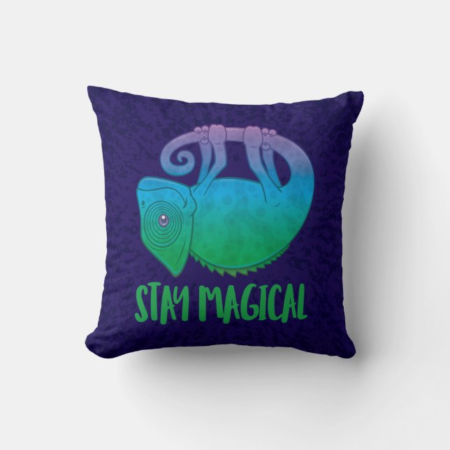 Bleibe Magical Levitating Chameleon Kissen (Vorderseite)