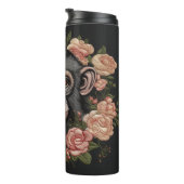 Bleibe mit unserem Affen spielerisch und energiege Thermosbecher (Nach rechts gedreht)