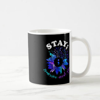 Bleibe Morgen braucht psychische Gesundheit Kaffeetasse