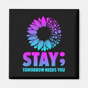 Bleibe Morgen braucht psychische Gesundheit Magnet