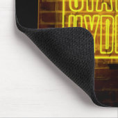 Bleibe Neon-Gelb-Zeichen Mousepad (Ecke)