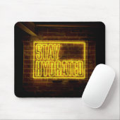 Bleibe Neon-Gelb-Zeichen Mousepad (Mit Mouse)