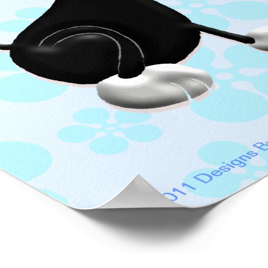 Bleibe neugierig! Lesen. Poster (Ecke)