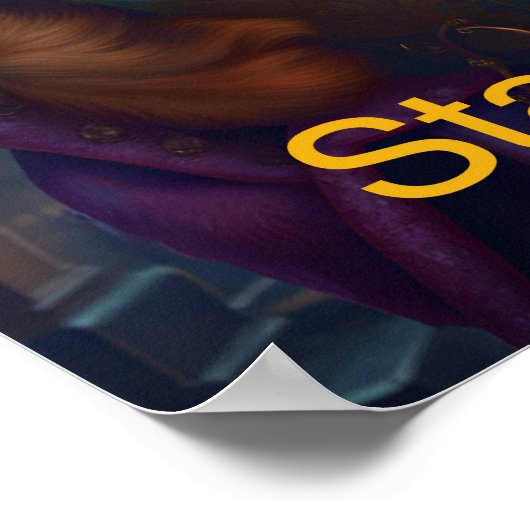 Bleibe Neugierig! Poster (Ecke)