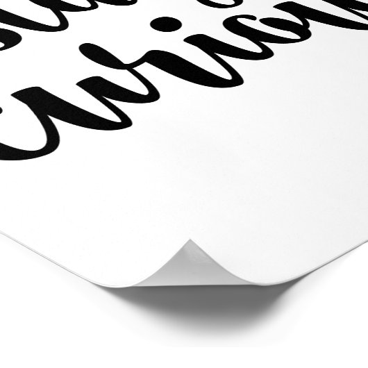 Bleibe neugierig poster (Ecke)