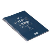 Bleibe Neugieriges Starlight Notebook / Space Sent Notizblock (Rechte Seite)