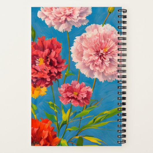 Bleibe Nie die Blume der Nelken stoppen Erwachsene Notizblock (Rückseite)