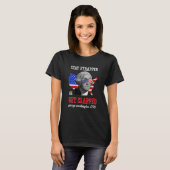 Bleibe oder klatsche George Washington 4. T-Shirt (Vorne ganz)