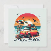 Bleibe On Beach - Retro Vibes - Skelett (Vorderseite)