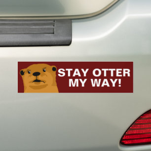 Bleibe Otter My Way II Autoaufkleber