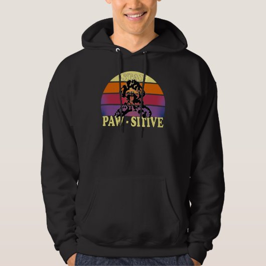 Bleibe Paw simuliert Hoodie (Vorderseite)