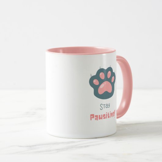 bleibe pawsistisch tasse (VorderseiteRechts)