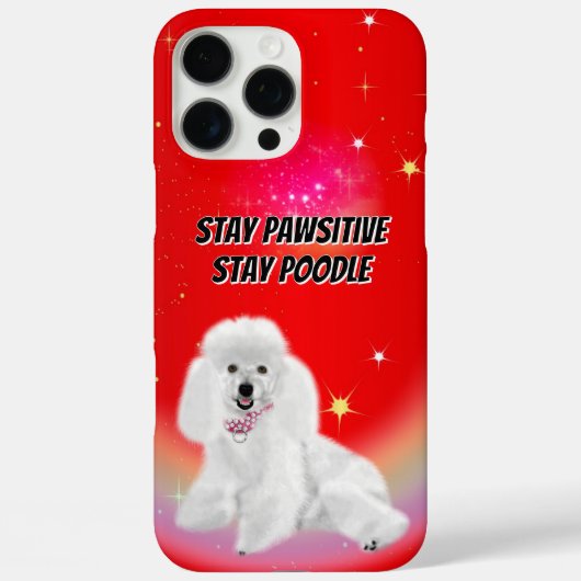 Bleibe Pawsitive Case-Mate iPhone Hülle (Rückseite)