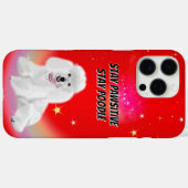 Bleibe Pawsitive Case-Mate iPhone Hülle (Rückseite (Horizontal))