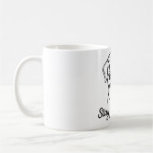 Bleibe Pawsitive - Funny Dog Lover Kaffeetasse (Links)