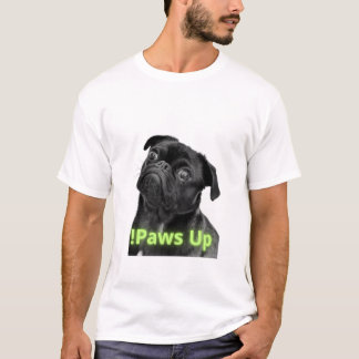 Bleibe Pawsitive Hunde T - Shirt - Minimalistische