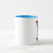 Bleibe Pawsitive Hündin Tasse (Zentrum)