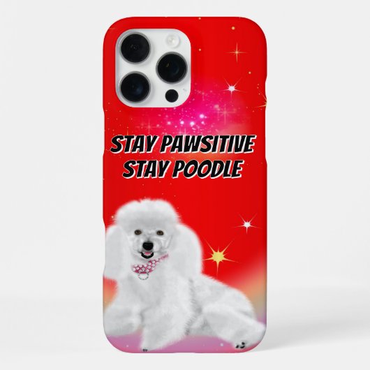 Bleibe Pawsitive iPhone Hülle (Rückseite)