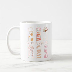 Bleibe Pawsitive Kaffeetasse