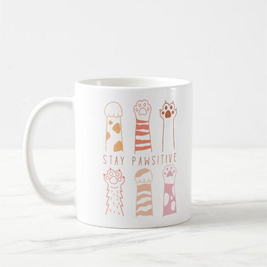 Bleibe Pawsitive Kaffeetasse (Links)