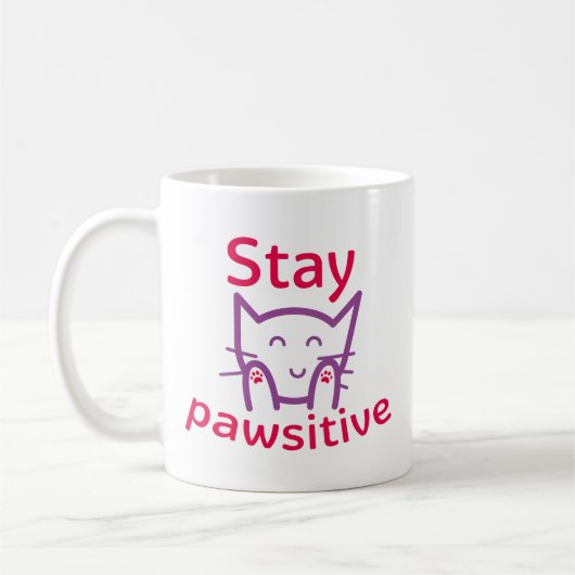 Bleibe Pawsitive Kaffeetasse (Links)