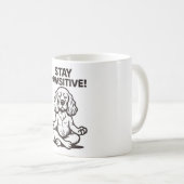 Bleibe Pawsitive Kaffeetasse (VorderseiteRechts)