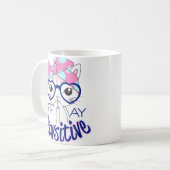 Bleibe Pawsitive Kaffeetasse (Vorderseite Links)
