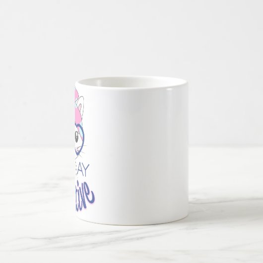 Bleibe Pawsitive Kaffeetasse (Mittel)