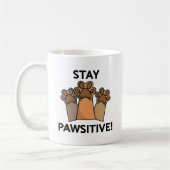 Bleibe Pawsitive Kaffeetasse (Links)