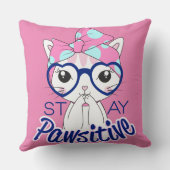 Bleibe Pawsitive Kissen (Rückseite)